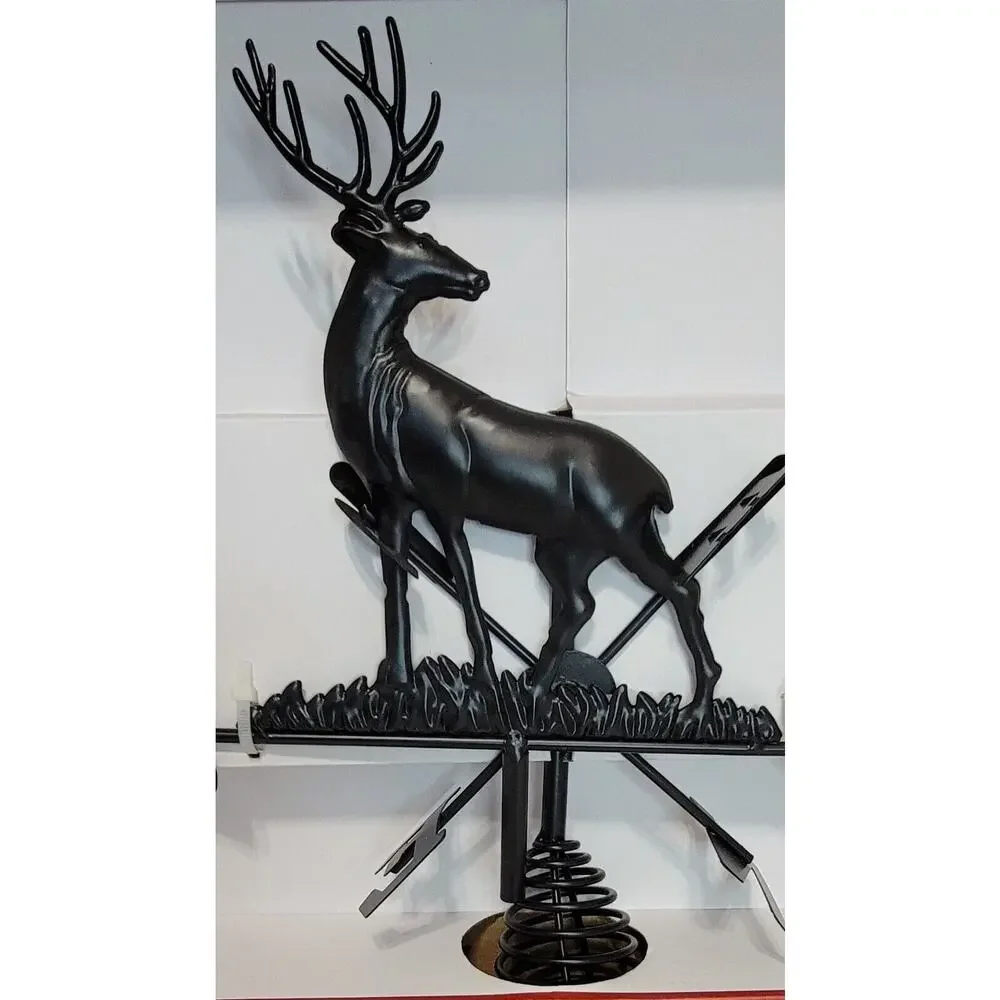 NIB Red Shed Metal Deer Weather‎ Vane Christmas Tree Topper 2023
